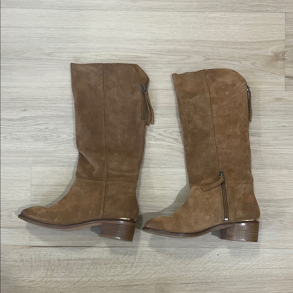 Naughty Monkey Tan Heeled Boots